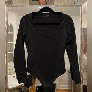 Abercrombie Sweetheart Neck Black Body Suit Never Worn
